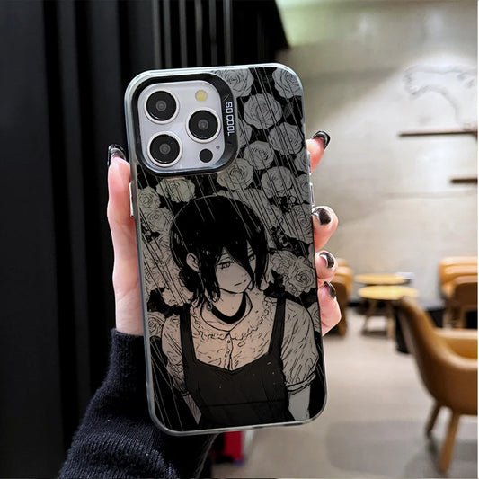 Reze Rose Portrait Case for iPhone - Graphite Black finish