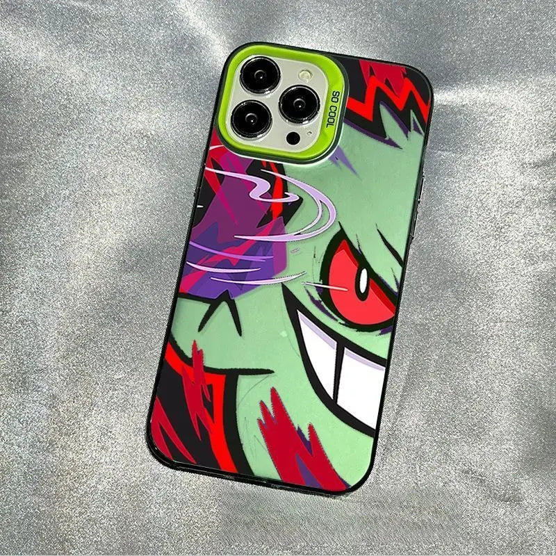 Gengar Abstract Grin Case for iPhone - Mint Red finish