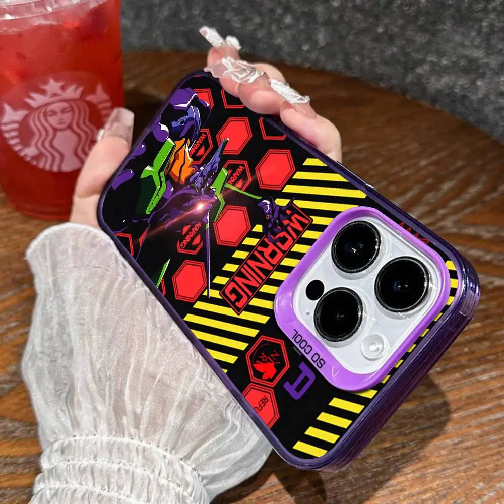 Eva Warning Hex Case for iPhone - Aurora Violet finish