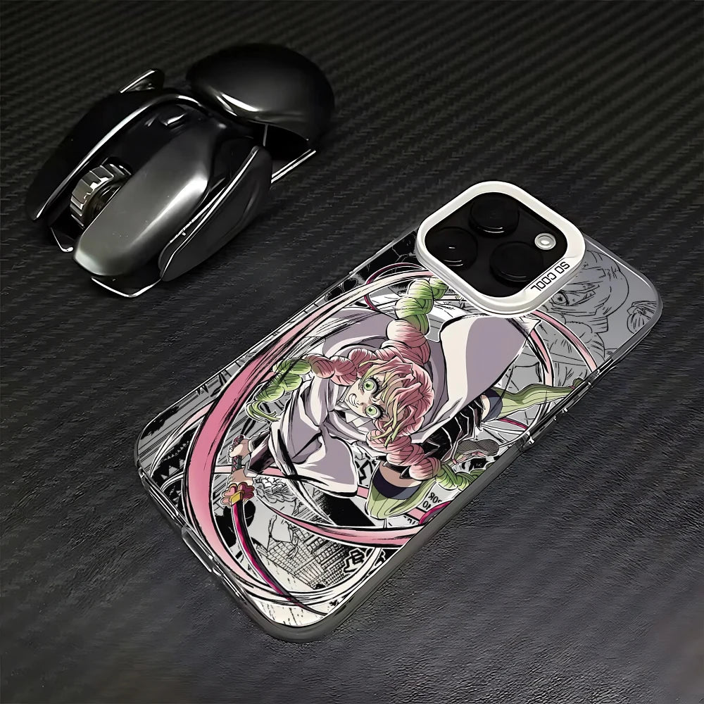 Mitsuri Love Ribbon Case for iPhone - Silver White finish