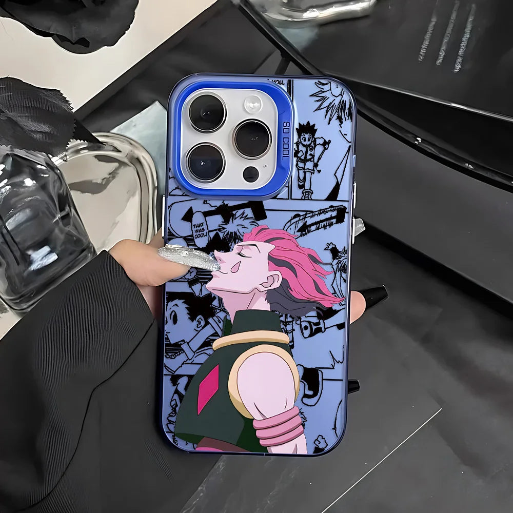 Hisoka Manga Collage Case for iPhone - Royal Blue finish