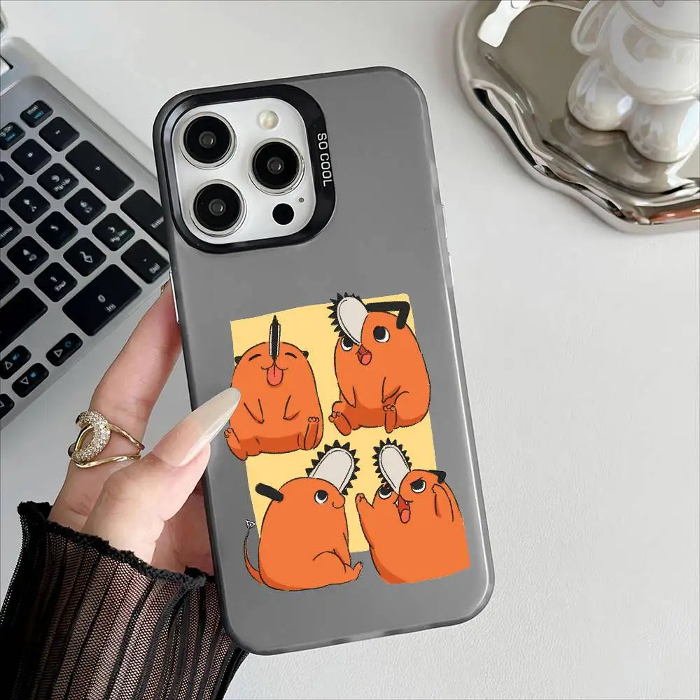 Pochita Four Moods Case for iPhone - Smoke Gray finish