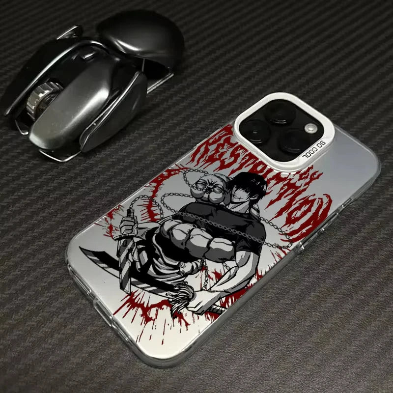 Toji Cursed Arsenal Case for iPhone - Silver finish