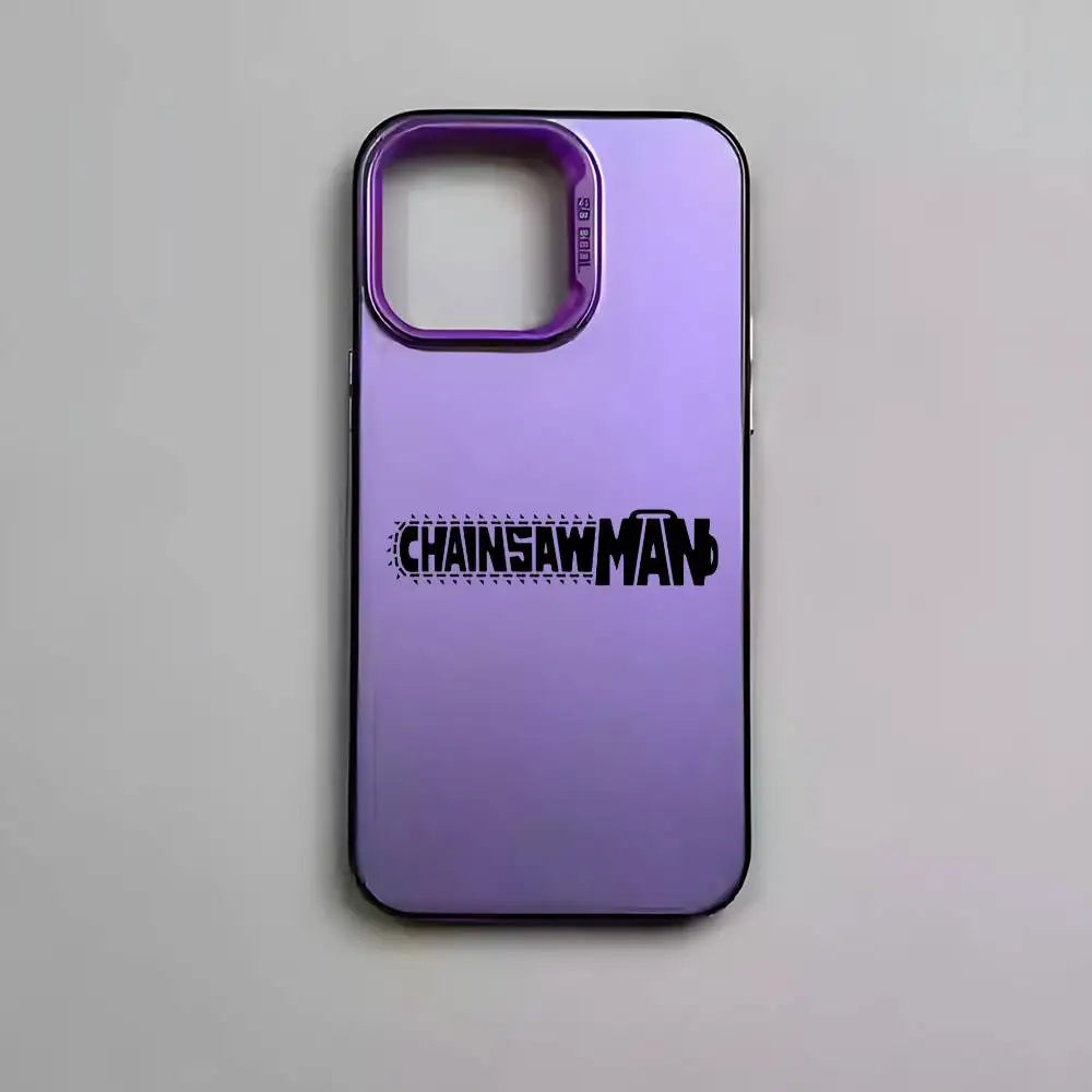 Chainsaw Man Minimalist Wordmark Case for iPhone - Violet finish