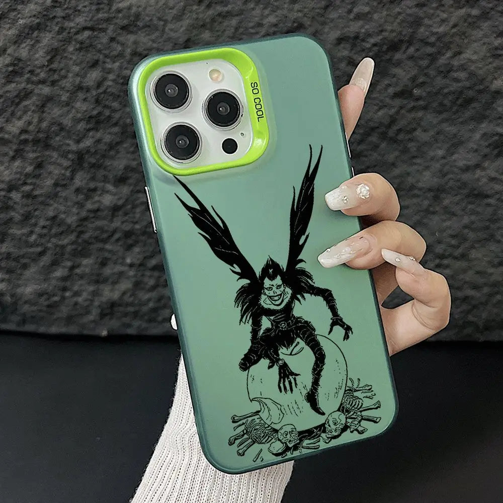 Ryuk Skull Flight Case for iPhone - Mint Green finish