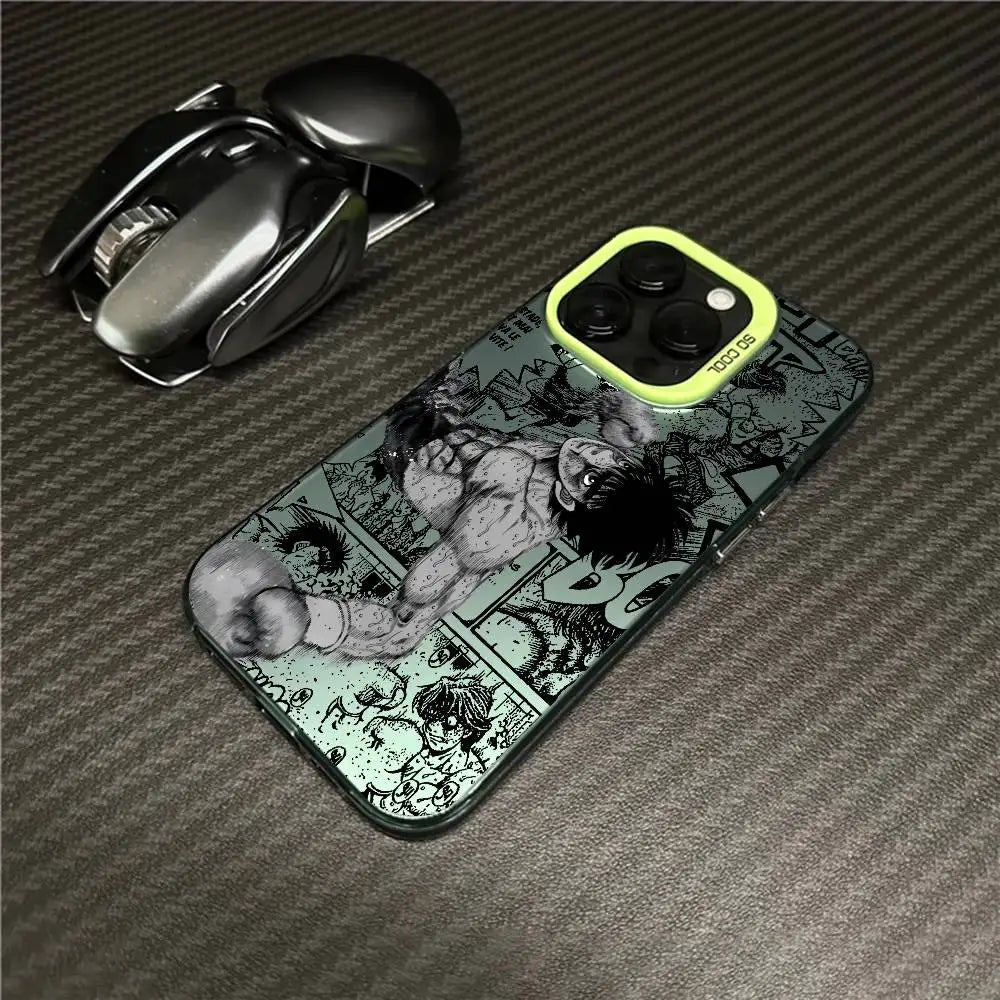 Ippo Manga Fight Collage Case for iPhone - Forest Green finish