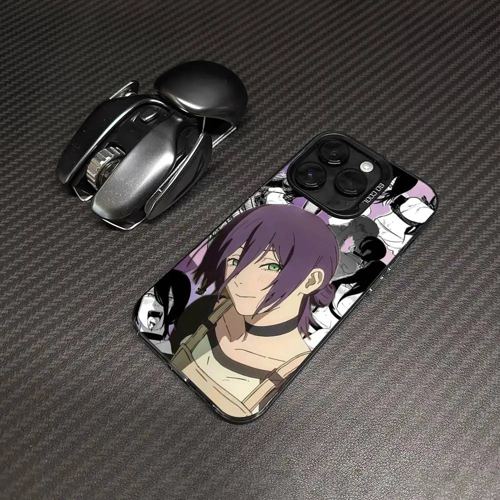 Reze Soft Purple Portrait Case for iPhone - Graphite Black finish