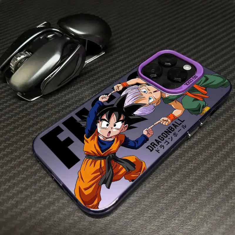Kid Saiyan Adventure Case for iPhone - Purple finish