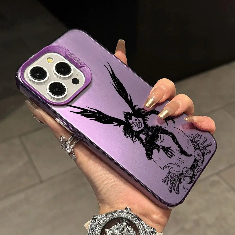 Ryuk Skull Flight Case for iPhone - Violet finish