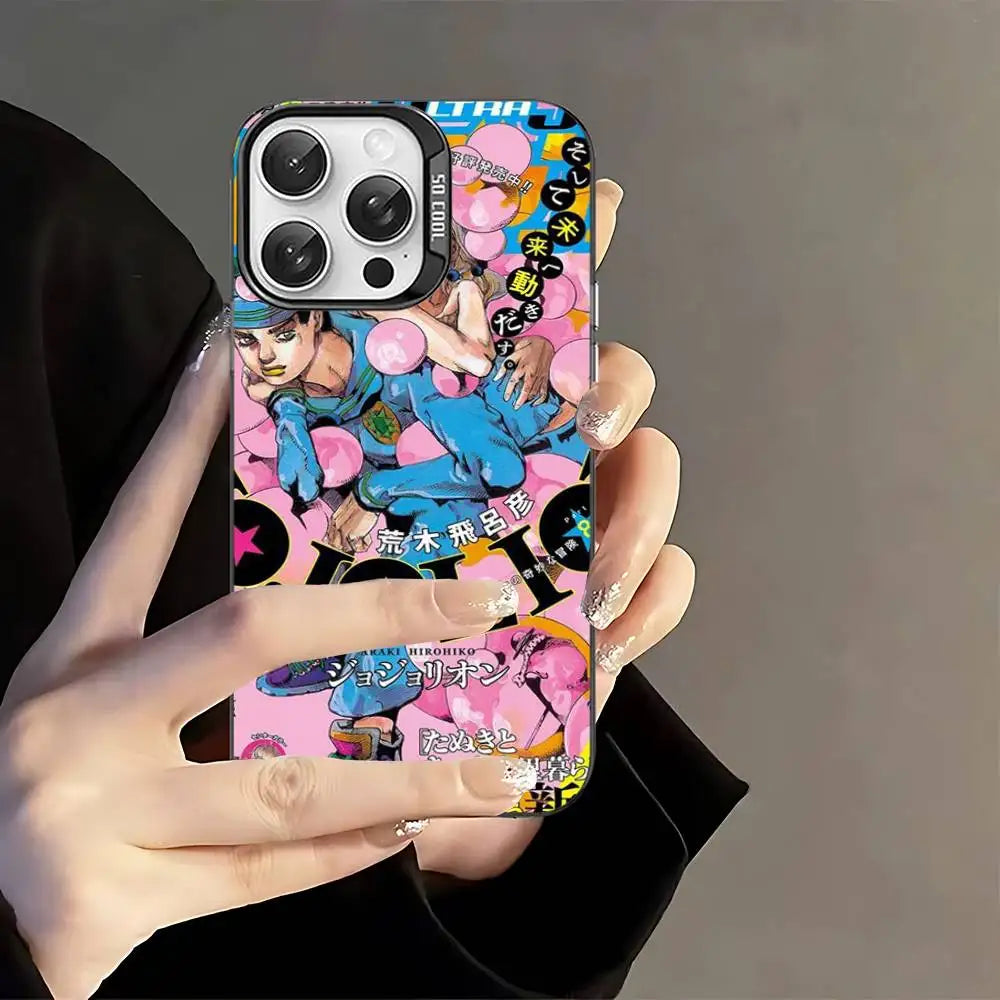 Johnny Joestar Bubble Manga Cover Case for iPhone - Silver Shell finish
