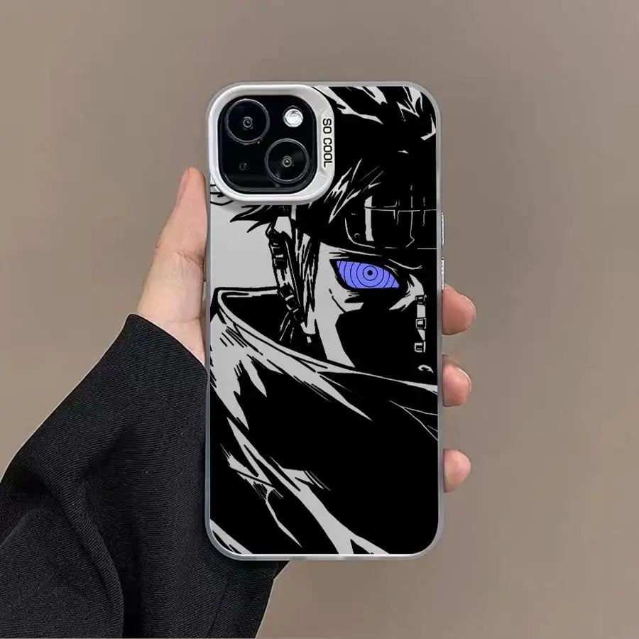 Sasuke Rinnegan Shadow Case for iPhone - Black finish