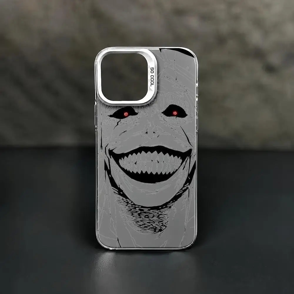 Red-Eyed Monster Grin Aurora Case for iPhone - Silver case color