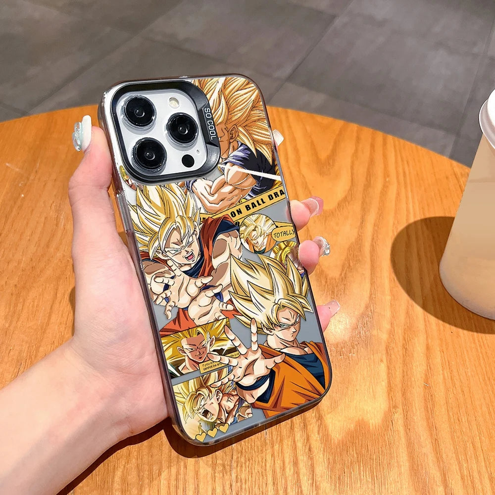 Golden Saiyan Power Case for iPhone - Black finish