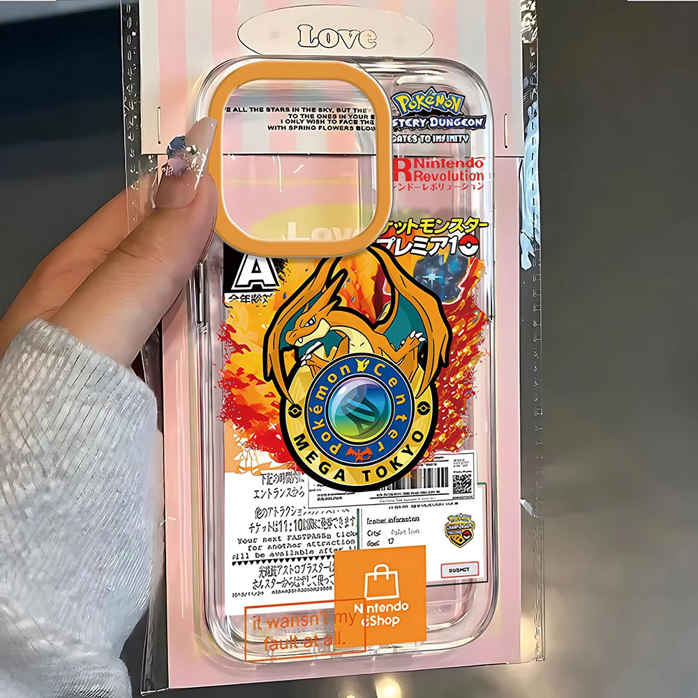 Charizard Fire Token Poster Case for iPhone - Clear Shell finish