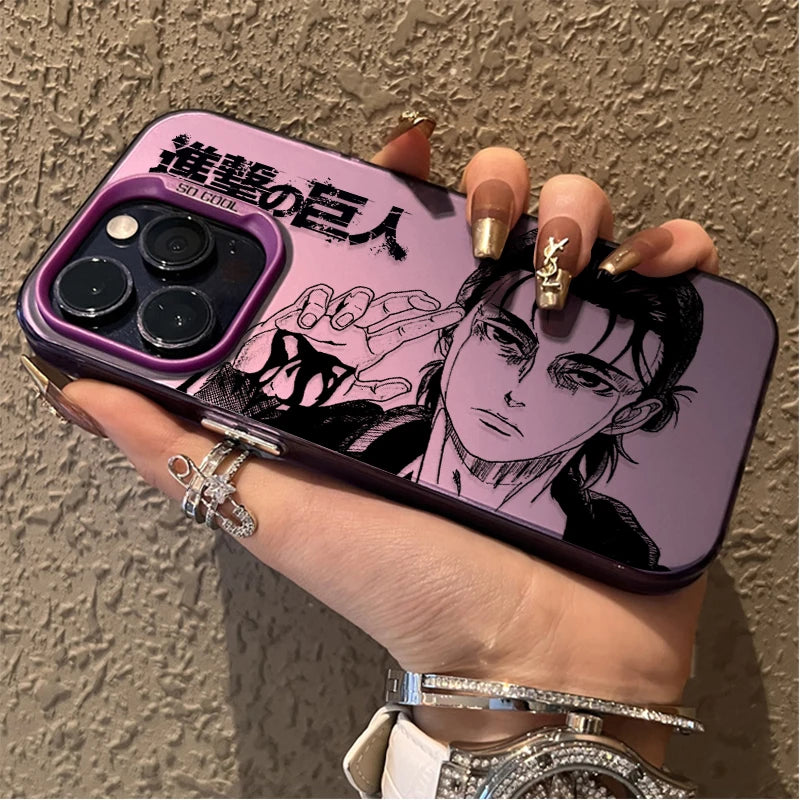 Scout Regiment Character Series Case for iPhone - Design 1 - Purple