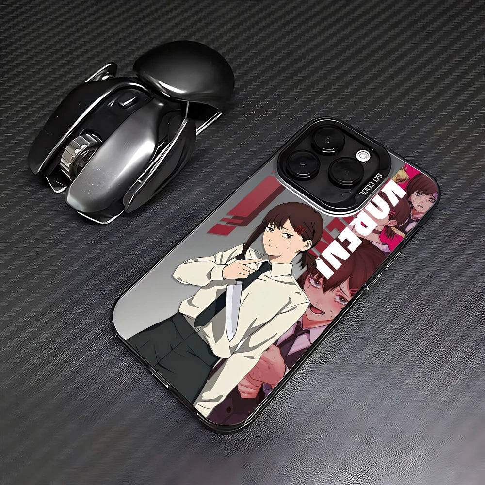 Himeno Suit Portrait Case for iPhone - Black Frame finish