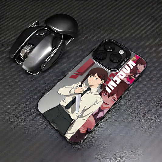 Himeno Suit Portrait Case for iPhone - Black Frame finish