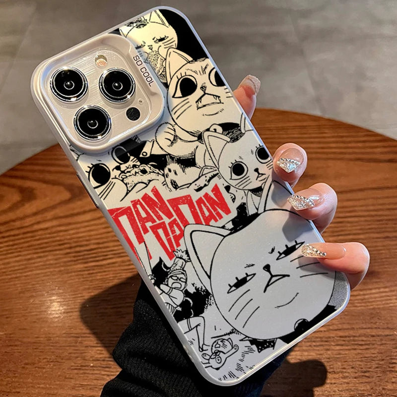 Turbo Granny Manga Collage Case for iPhone - Silver White finish