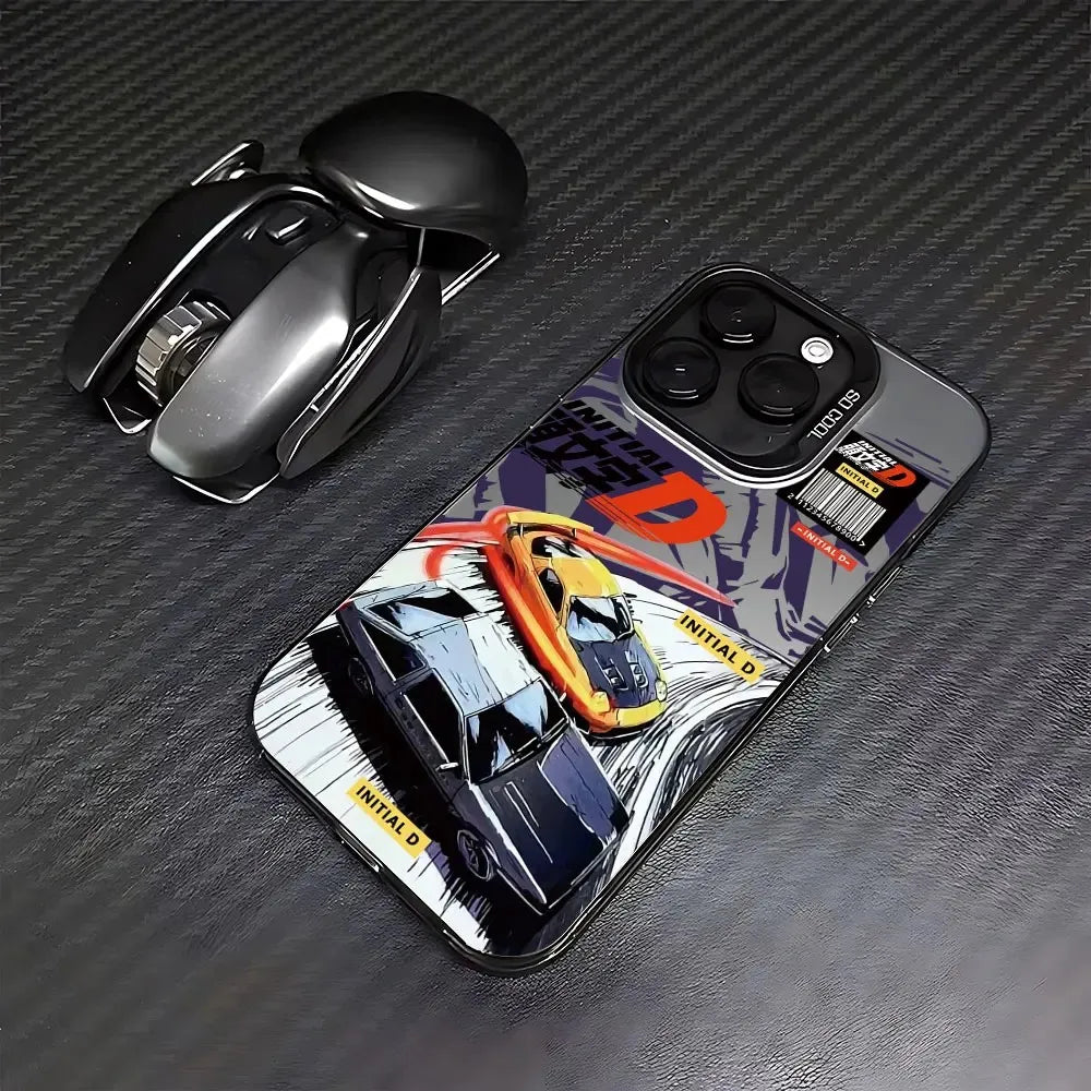 Initial D Touge Racing Collage Case for iPhone - Graphite Black finish