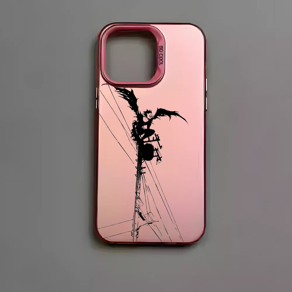 Ryuk Shadow Gradient Case for iPhone - Rose Pink finish