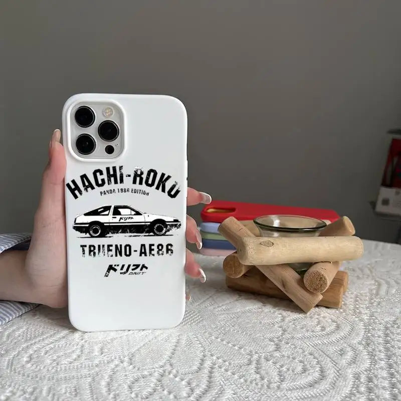 Hachi-Roku Typography Case for iPhone - Pearl White finish