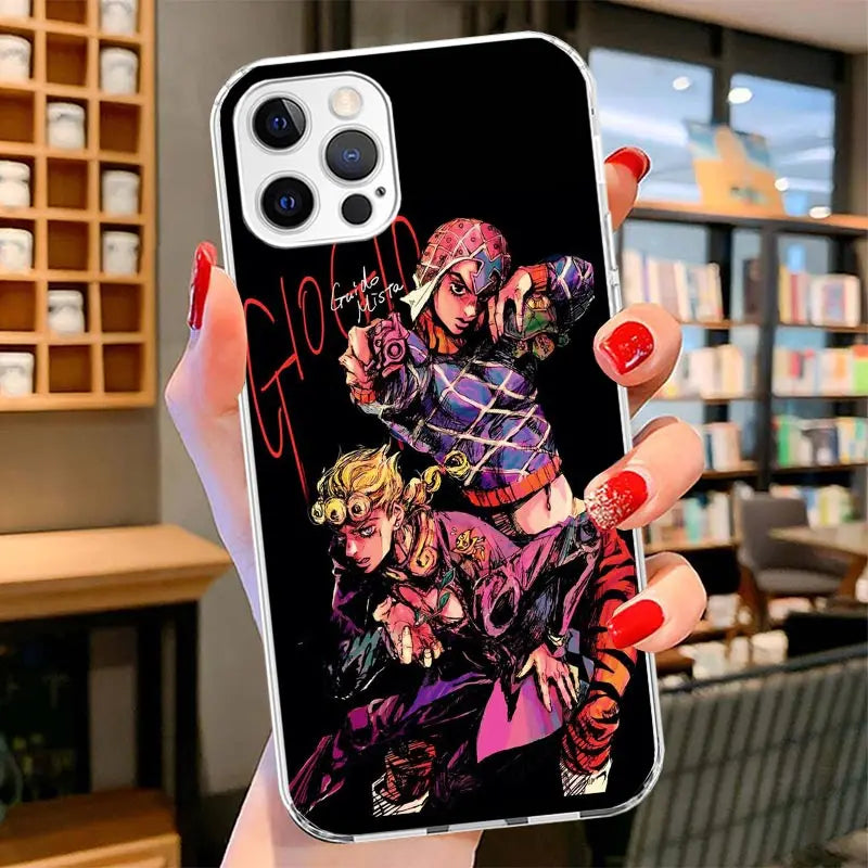Golden Wind Neon Team Portrait Case for iPhone - Soft Clear finish