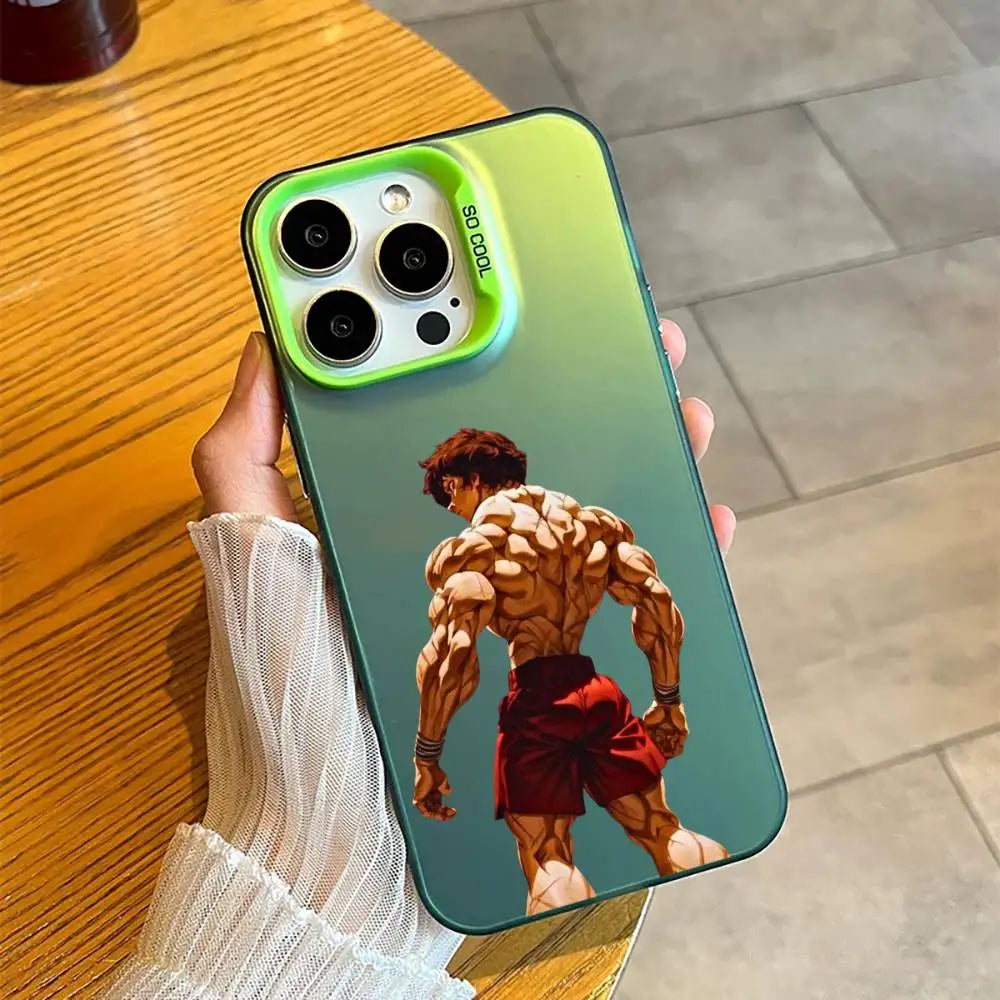Baki Muscular Back Case for iPhone - Emerald Green finish