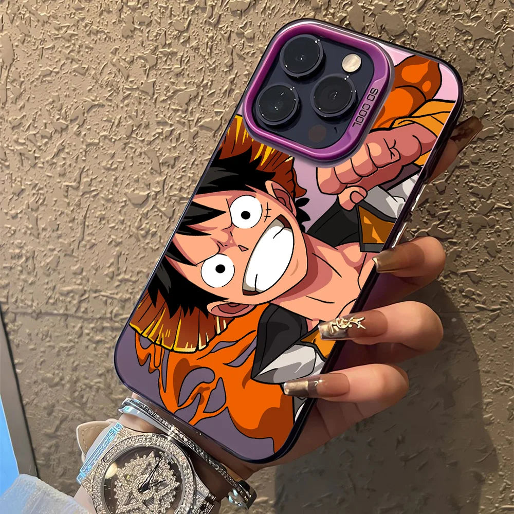Luffy Orange Adventure Case for iPhone - Purple finish