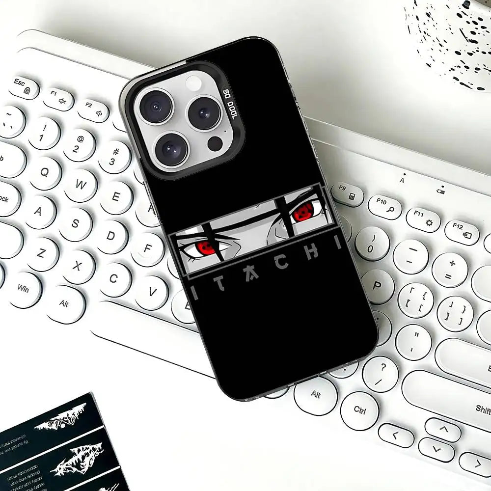 Itachi Eyes Minimal Black Case for iPhone
