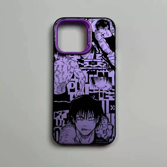 Toji Manga Collage Case for iPhone - Purple finish