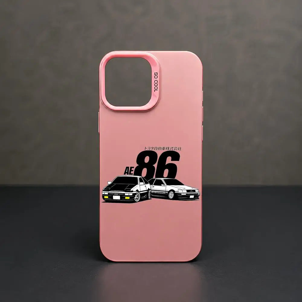 Twin AE86 Street Rivals Case for iPhone - Rose Pink finish