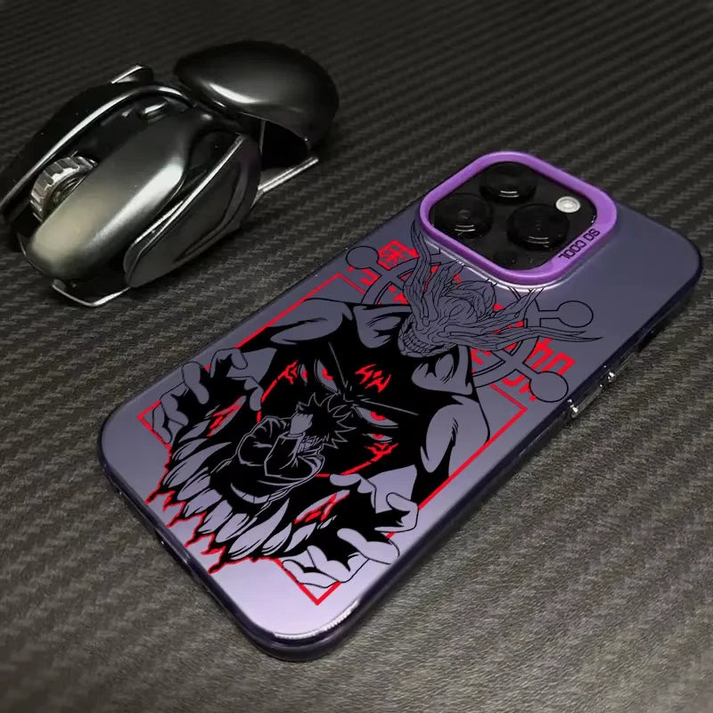 Megumi Mahoraga Summoning Case for iPhone - Purple finish