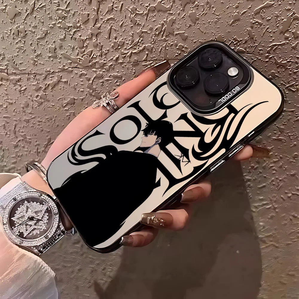 Sung Jinwoo Black Cloak Graphic Case for iPhone - Black case color