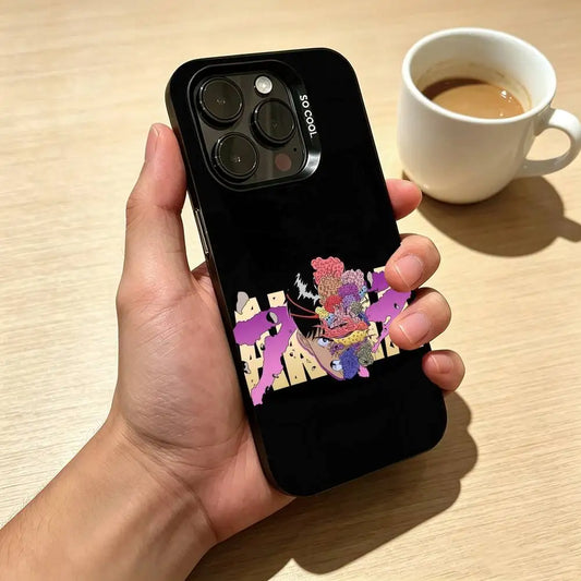 Neo-Tokyo Color Collage Case for iPhone - Black finish
