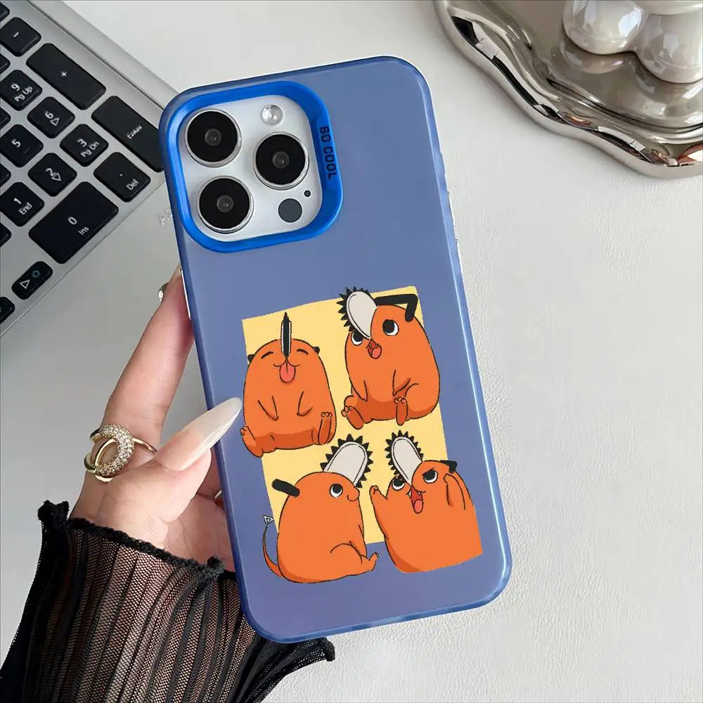 Pochita Four Moods Case for iPhone - Cobalt Blue finish