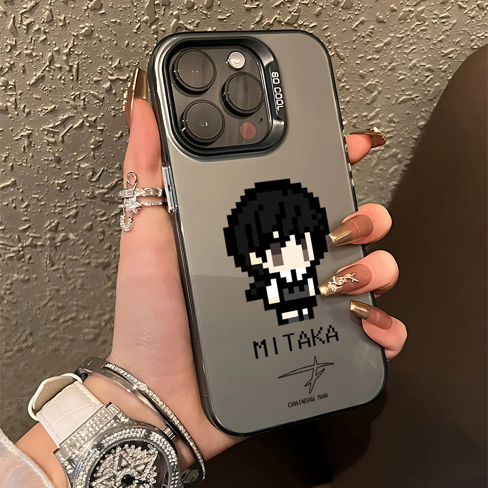 Mitaka Pixel Portrait Case for iPhone - Graphite Black finish