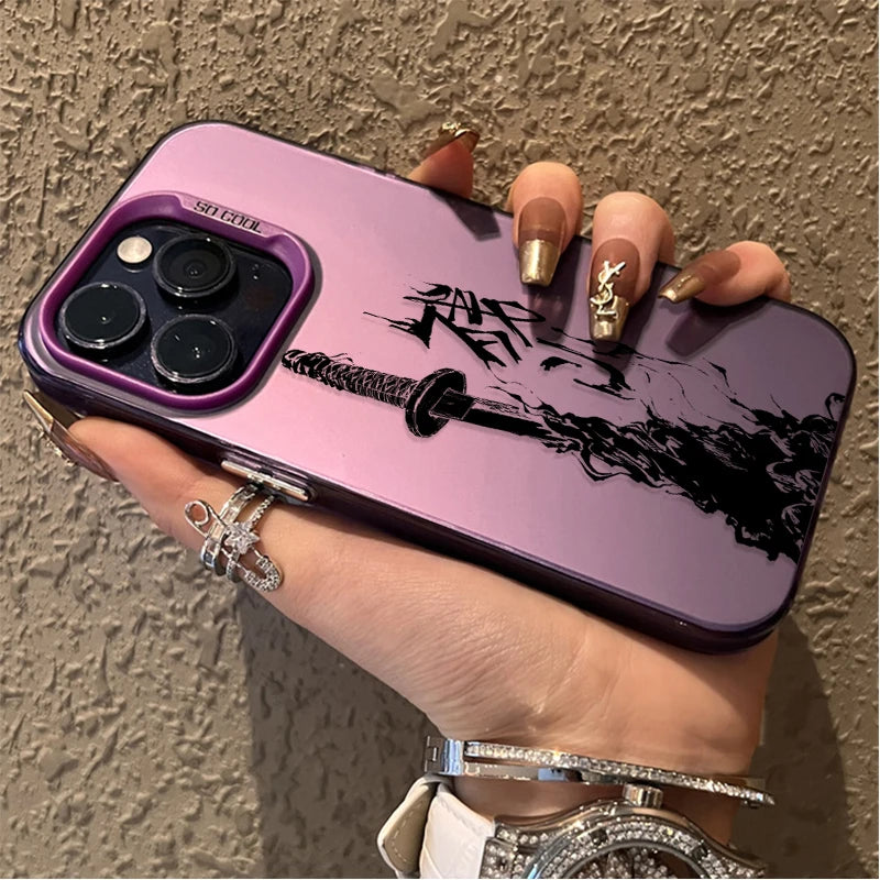 Ichigo Zangetsu Ink Strike Case for iPhone - Rose Purple finish