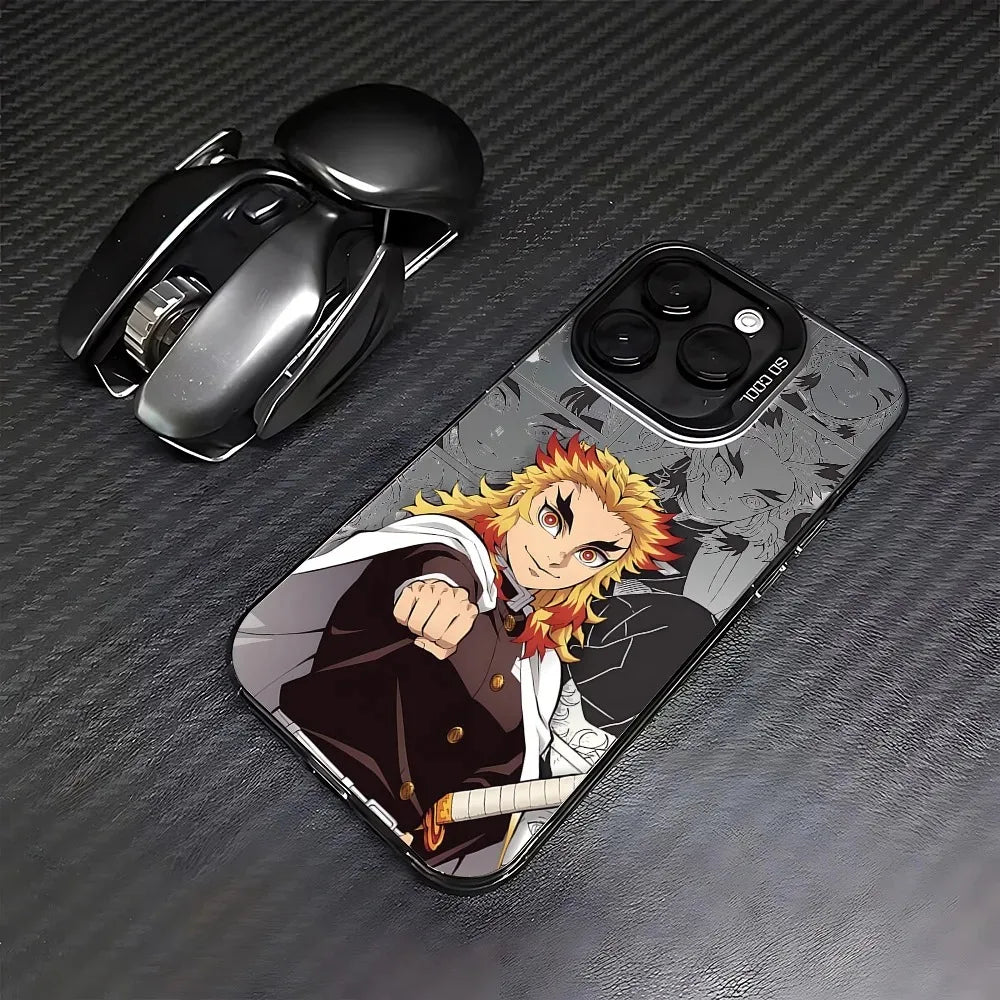 Kyojuro Blazing Spirit Manga Case for iPhone - Graphite Black finish