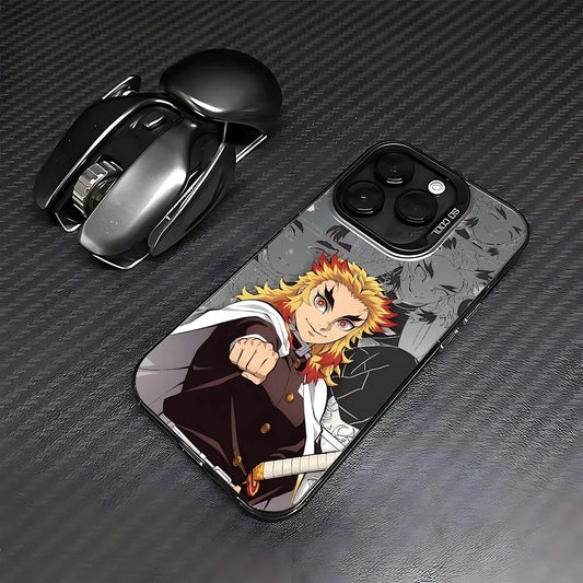 Kyojuro Blazing Spirit Manga Case for iPhone - Graphite Black finish