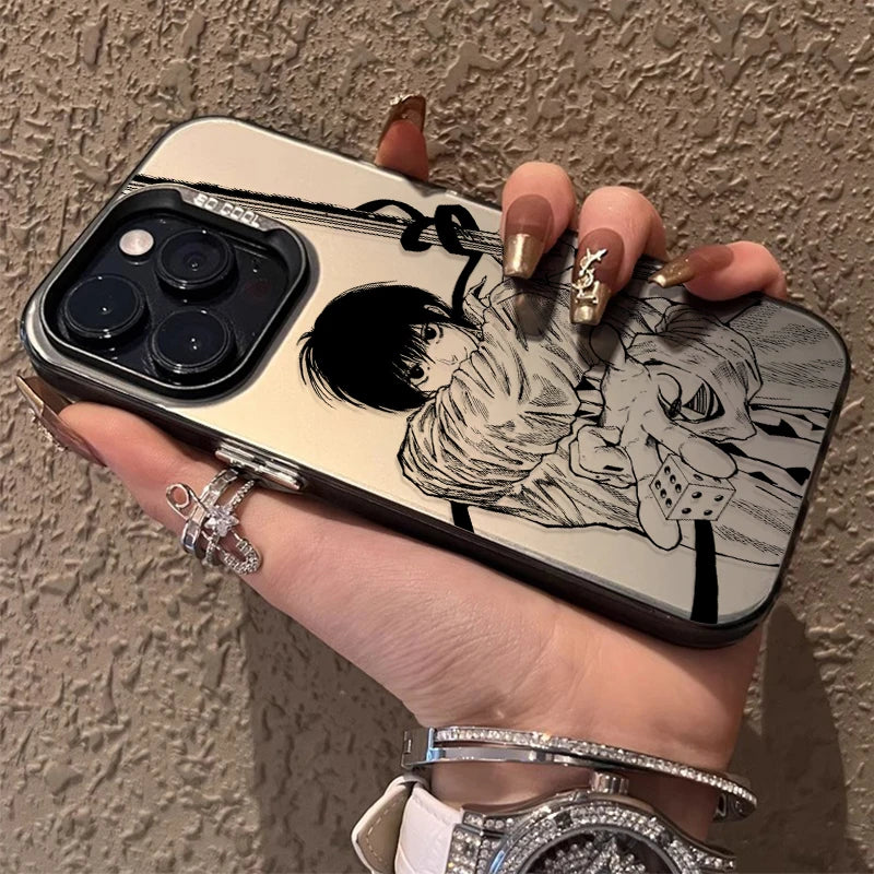 Assassin Duo Manga Plated Case for iPhone - Champagne finish