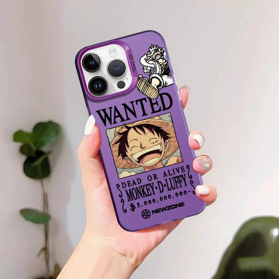 Luffy Graphic Series Case for iPhone - Design 2 — Purple