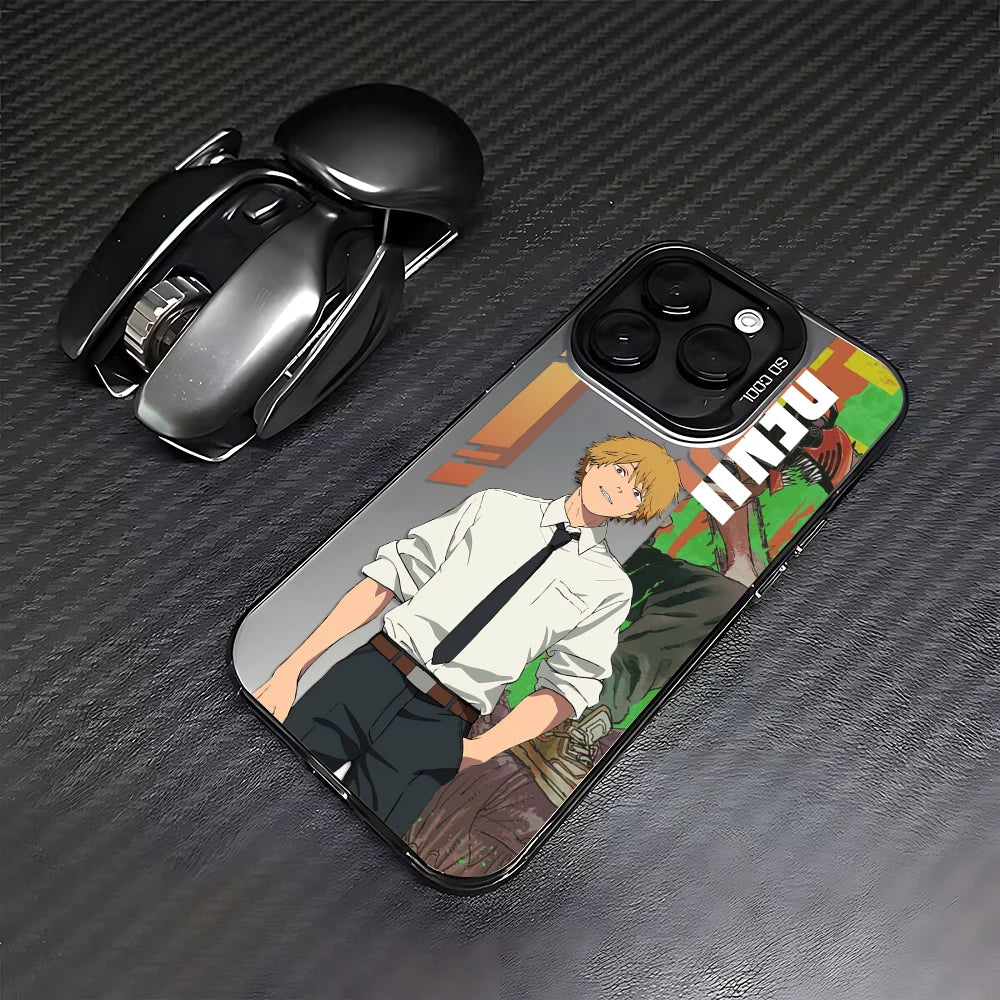Denji Casual Hero Case for iPhone - Black Frame finish