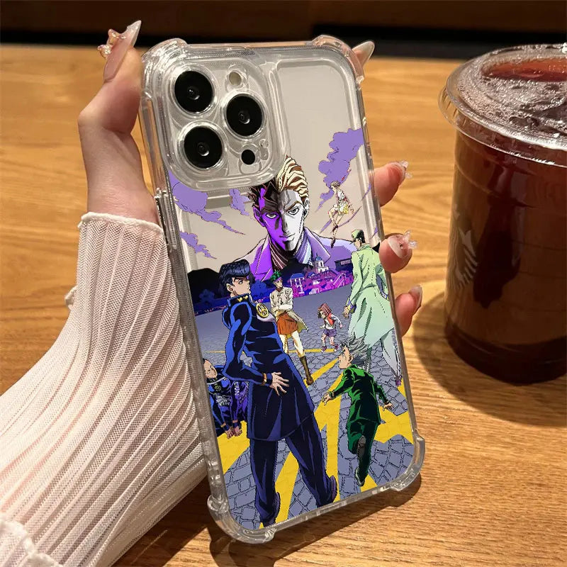 Joestar Legacy Character Collage Case for iPhone - Clear finish