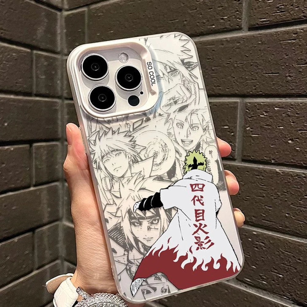 Minato Fourth Hokage Manga Collage Case for iPhone - White