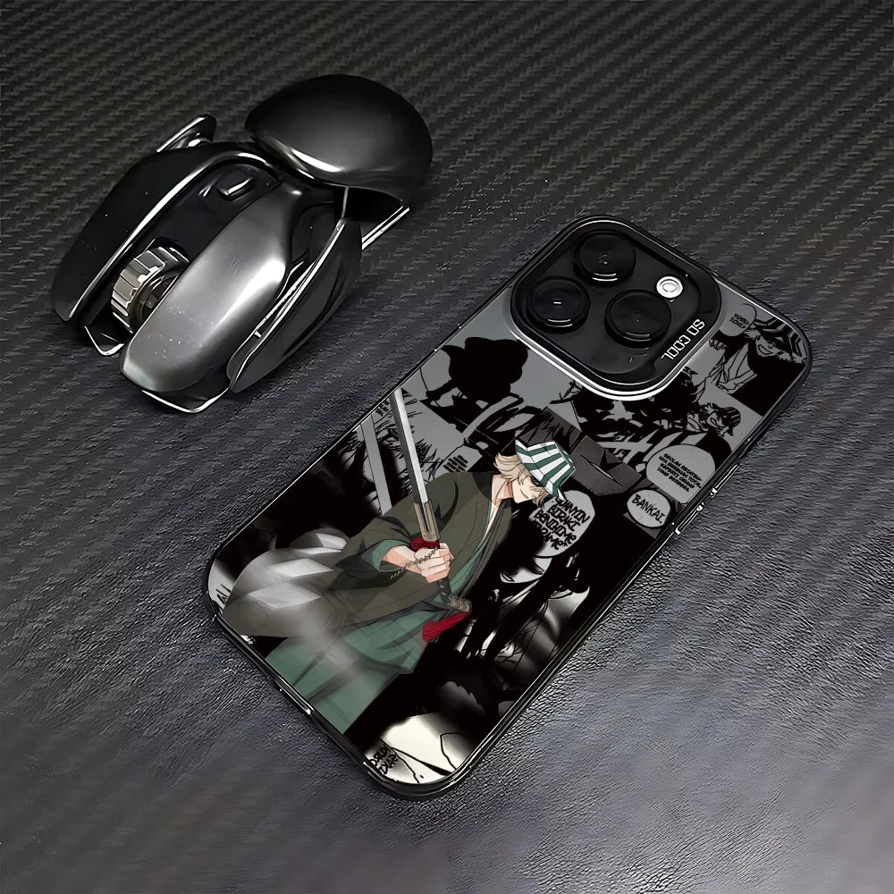 Kisuke Urahara Bankai Collage Case for iPhone - Black Frame finish