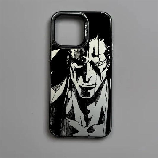 Kenpachi Battle Grin Manga Case for iPhone - Black Frame finish