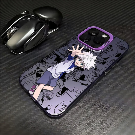 Killua Violet Manga Collage Case for iPhone - Violet finish