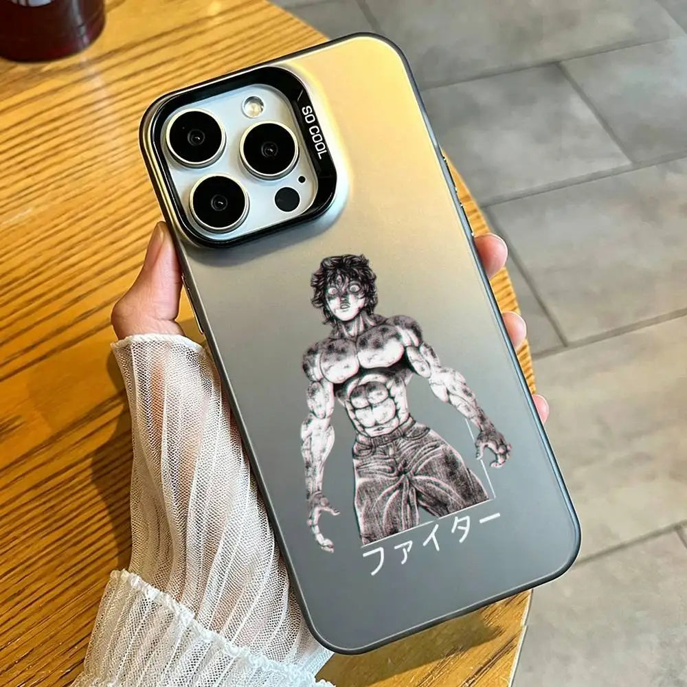 Baki Fighter Sketch Case for iPhone - Champagne Gold finish