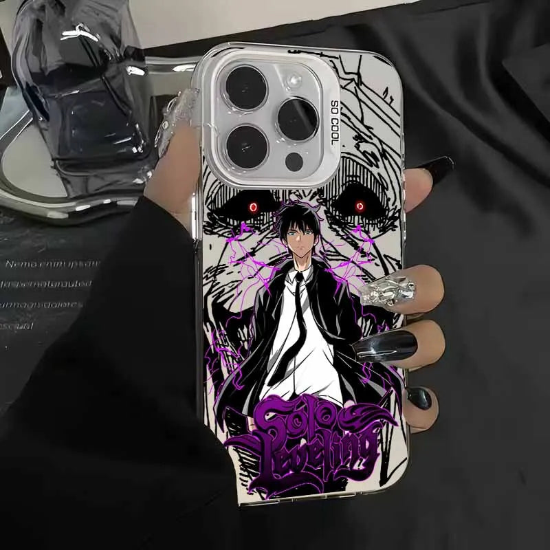 Purple Shadow Monarch Monster Case for iPhone - Silver case color