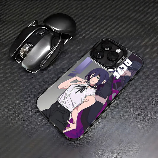 Reze Purple Portrait Case for iPhone - Black Frame finish